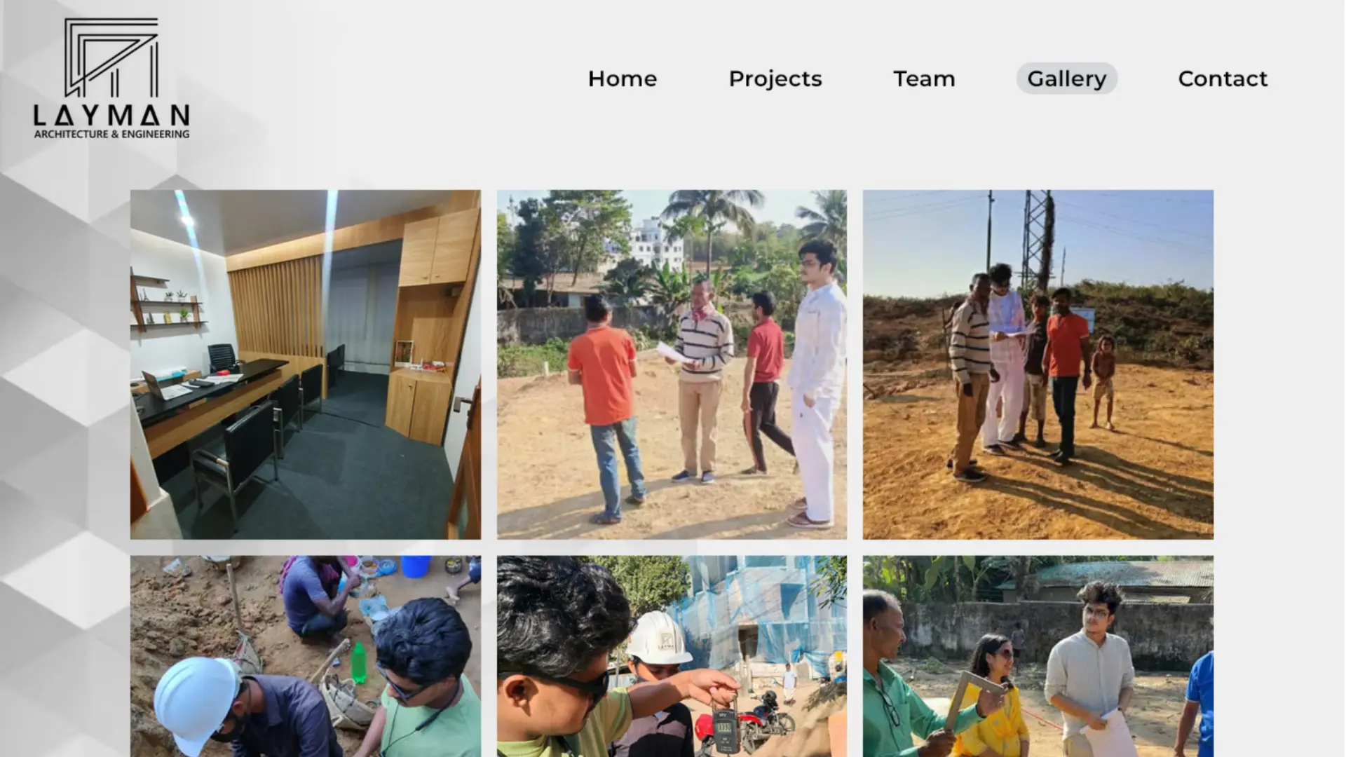 Gallery page of Layman AEC's website